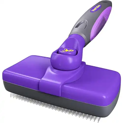 Hertzko Self-Cleaning Deshedding Dog Brush