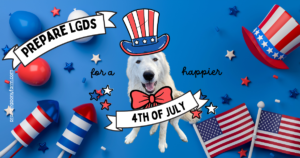 July 2024 Templates for Pet Pros Template Pack Feed Posts 1200 x 630 px How to Prepare Your Maremma Sheepdog for 4th of July Fireworks